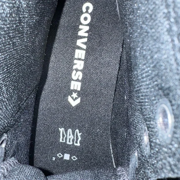 Converse Chuck Taylor All Star Lift Hi “Black Glitter” (Women’s 8.5) - Picture 4 of 8